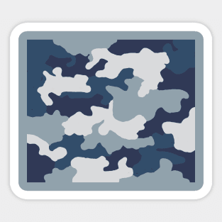 Camouflage Blue Sticker